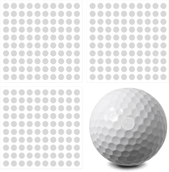 SnelShoppen - 300 Stuks Golfbal Reflecterende Stickers - Golf Simulator Accessoires - Tracking Stickers voor Swing Analyse - Bal Club Marker - Reflect