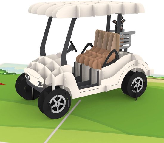 SnelShoppen - 3D Pop-up Golf Kaart, Verjaardagscadeau voor Golfer, Geld Cadeau voor Golf Professionals, Grappige Golfkaart voor Vaderdag, Originele Gr