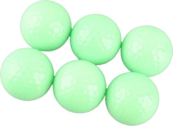 SnelShoppen - 6 Stuks Verlichtende Golfballen, Nacht Fluorescerende Golfballen voor Buiten, Ideaal voor Avond Golf, Flexibele Speelbal, Oplaadbaar, Ge