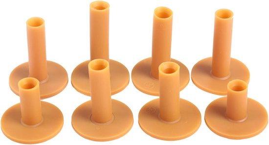 SnelShoppen - 8 Stuks Golf Tees Rubber Golf Nagels Training Houder Golf Accessoires voor Driving Range en Oefening