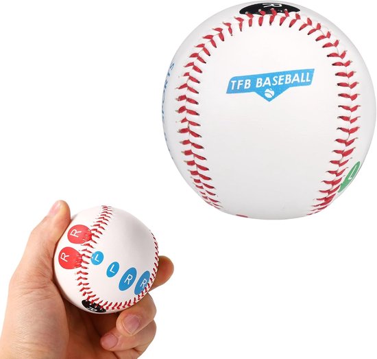 SnelShoppen - Baseball Grip Trainer voor Pitching, Meerdere Ball Grips Leren, Geschikt voor Beginners en Tieners, Houten en PVC Materiaal, Duurzaam en