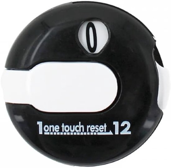 SnelShoppen - DONGKER Golf Score Teller - Golf Slag Teller Tot 12 Slagen - Lichtgewicht Golf Accessoires - Handige Resetknop voor Buiten Sport