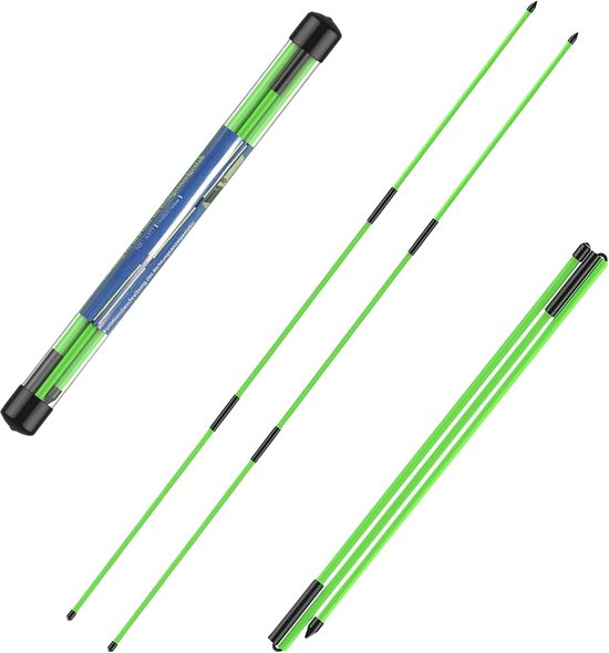 SnelShoppen - Flintronic Golf Alignment Stick 2 Pack - Golf Oefenhulpmiddel - Vouwbare Golf Trainingsstokken voor Doelgericht Volle Slag Houding Corre