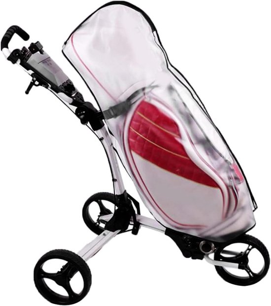 SnelShoppen - Golf Bag Regenhoes, Waterdichte Golf Trolley Regenhoes, Duidelijke Bescherming voor Golfbag, Ideaal voor Nat Weer, 120x63.5cm van Snelshoppen