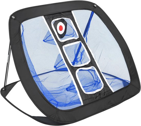 SnelShoppen - Golf Outdoor Oefennet - Vouwbaar en Draagbaar Golf Trainingsnet - Indoor en Outdoor Golf Doelnet - Ideaal voor Pitching en Schieten - Zw