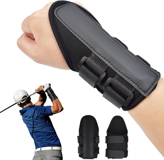 SnelShoppen - Golf Polssteun, Neopreen Golf Trainingspols Fixatie, Swing Trainingshulp voor Houdingscorrectie, 2 Stuks, 16x9x3 cm, Voor Beginners