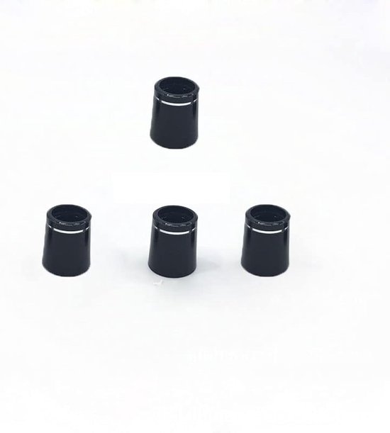 SnelShoppen - Golf Putter Set van Rubber - 4 Stuks - Lichtgewicht en Duurzaam - Geschikt voor Houten en IJzeren Stokken - Persoonlijke Stijl met Zilve