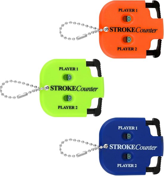 SnelShoppen - Golf Score Keeper - 3Pcs Golf Score Indicato - Golf Shot Counter - 2 Spelers - Handige Clicker - Voor Golf Training en Competities