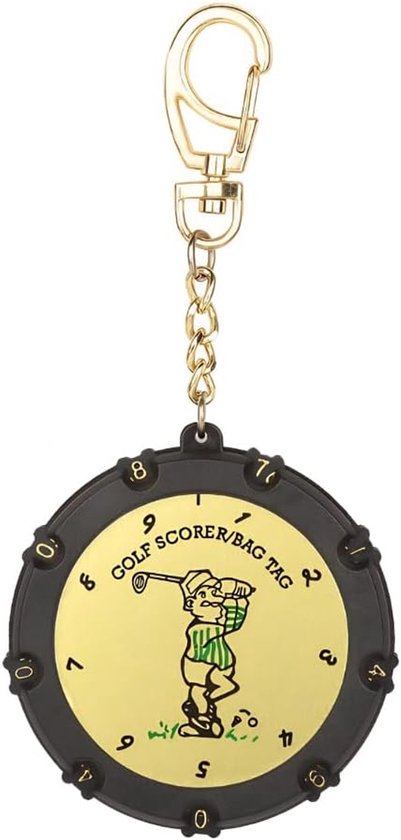 SnelShoppen - Golf Score Tellinghouder met 18 Holes, Ronde Stroke Teller Wave, Met Clip Voor Gemakkelijk Gebruik op de Golfbaan