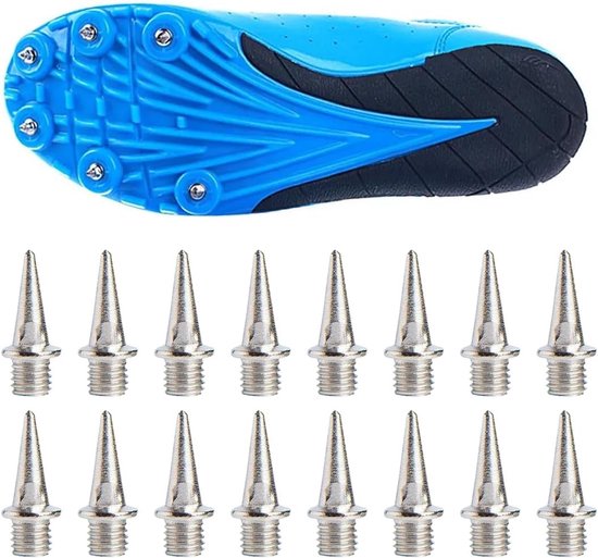 SnelShoppen - Golf Studs 16 Stuks - Professionele Stalen Sportpunten voor Atletiek - 12 mm - Ideaal voor Korte Afstanden en Training