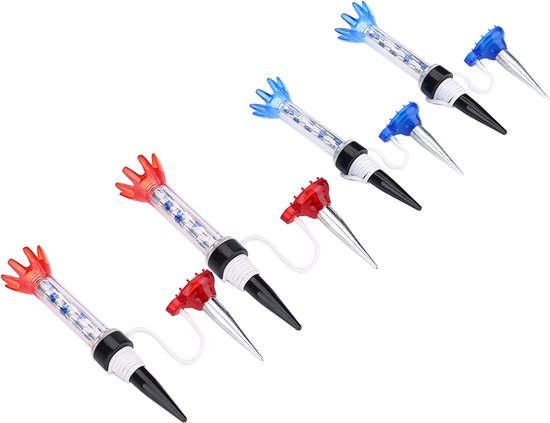 SnelShoppen - Golf Tees Set van 4 Stuks - Lichtgewicht Plastic met Magnetische Componenten - Ideaal voor Golfers - Twee Kleurenschema's - Rood en Blau