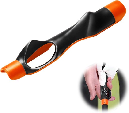 SnelShoppen - Golf training aid grip trainer, swing trainer golf simulator flight trainer voor de juiste handpositie en grip, rubber materiaal, comfor