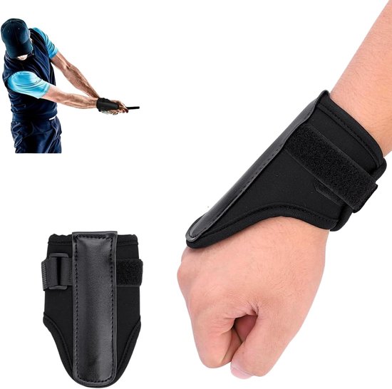 SnelShoppen - Golf Training Pols Fixator Houder Neopreen PU Verstelbare Compressie Polsbanden voor Effectieve Swing Begeleiding