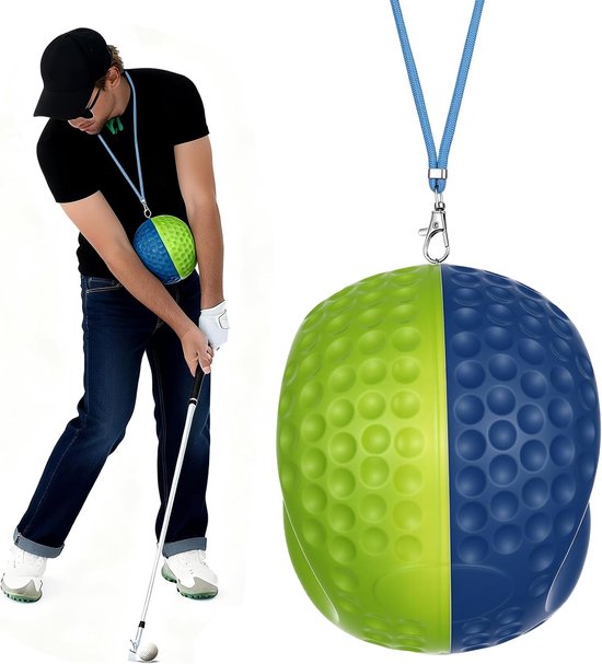 SnelShoppen - Gugxiom Wave golf swing trainer bal, twee-kleurige golf oefenbal voor het verbeteren van precisie en stabiliteit, ideaal voor het corrig