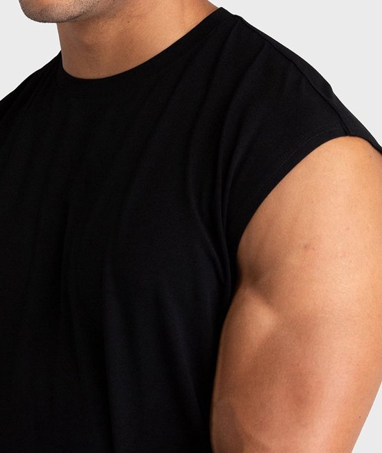 SnelShoppen - Katoenen Sportschooltanktops voor Heren - Mouwloze Workoutshirts, Atletische Spiershirts - 1, 3 of 5 Stuks - XL - Ideaal voor Training e