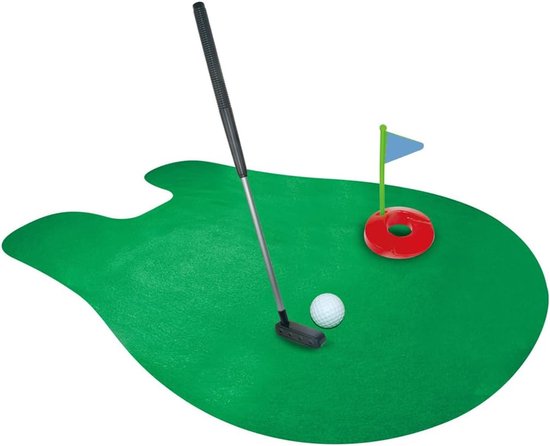 SnelShoppen - Mini Golf Set voor Toilet - Golf Spel voor Thuis, Ideaal Cadeau voor Mannen, Verbeter je Putting Skills, Perfect voor Feestdagen, Vaderd