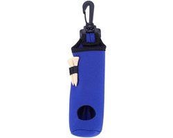 SnelShoppen - Neopreen Ballen Tas Houder Clip Utility Pouch met Tee's, Houder voor Tee's, Draagtas met Tailleband, Sportaccessoires Zwart, Geel, Blauw
