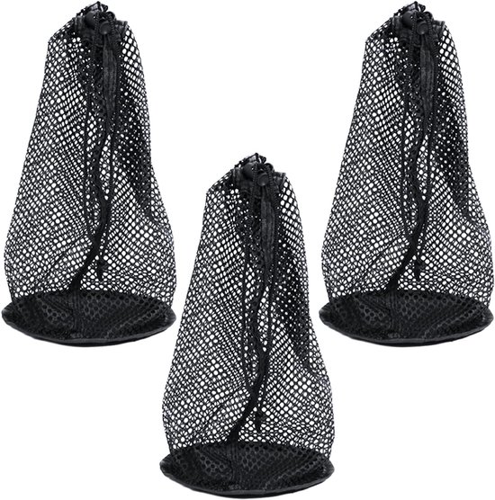 SnelShoppen - Nylon Trekkoord Mesh Net Ballen Tas voor 48-56 Golfballen - Duurzaam en Lichtgewicht Opslagoplossing voor Sportaccessoires
