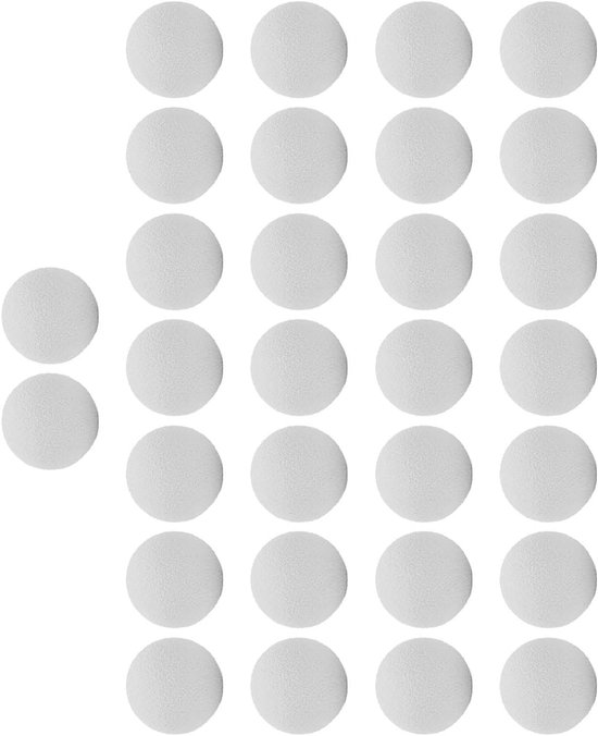 SnelShoppen - Pack van 30 21.5mm EVA Foam Golfballen - Zachte Schuim Golfballen voor Mannen, Vrouwen, Indoor en Outdoor Training - Veilig en Licht - W