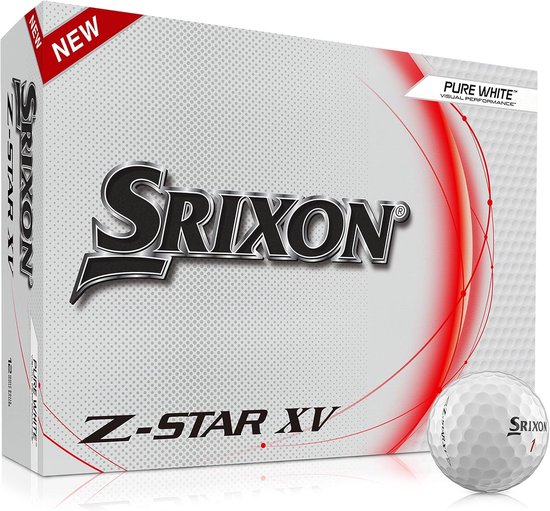 SnelShoppen - Premium Golfballen Z Star XV - Doos van 4 Stuks - Tour Niveau - Urethane - Wit - Voor Professioneel Gebruik en Golf Cadeaus