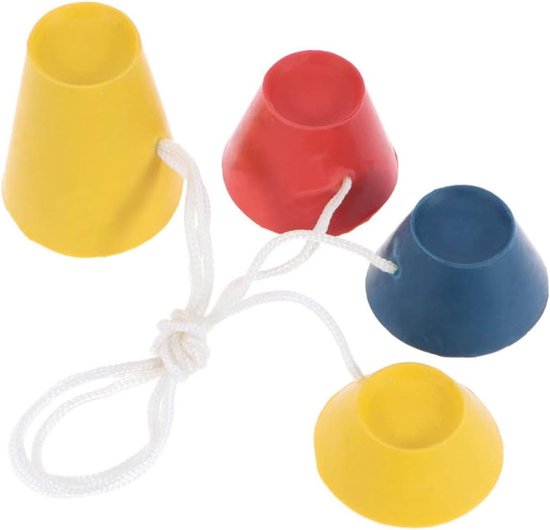 SnelShoppen - Set van 4 Rubber Golf Tees, Diverse Hoogtes en Kleuren, Jumbo Golf Tees voor Binnengebruik op Vriesdagen, Duurzaam en Robuust