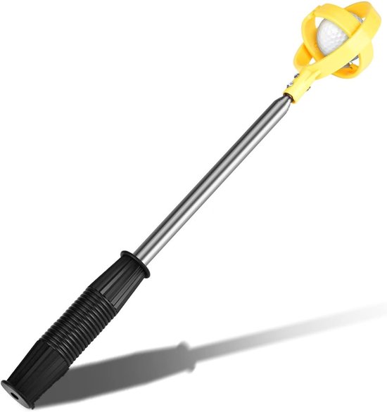 SnelShoppen - Telescopische Golfbal Retriever - Hoogwaardige RVS Golfbal Picker - Verlengbaar van 39-215cm - Ideaal voor Golfer Accessoires - Perfect