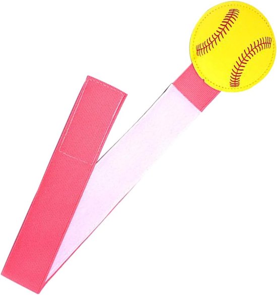 Softbal Pitching Trainer - Beenbanden Werpen - Werpen Verbeteren - Scheurbestendig Materiaal - 50x8.5 cm - Roze