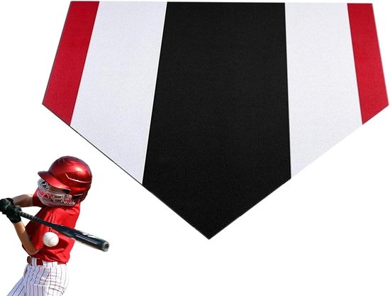 Softball Slagmat - Trainingsmat Opvouwbaar - Softbal Training - Strategische Zone Indeling - 43 x 43 cm - Meerdere Kleuren