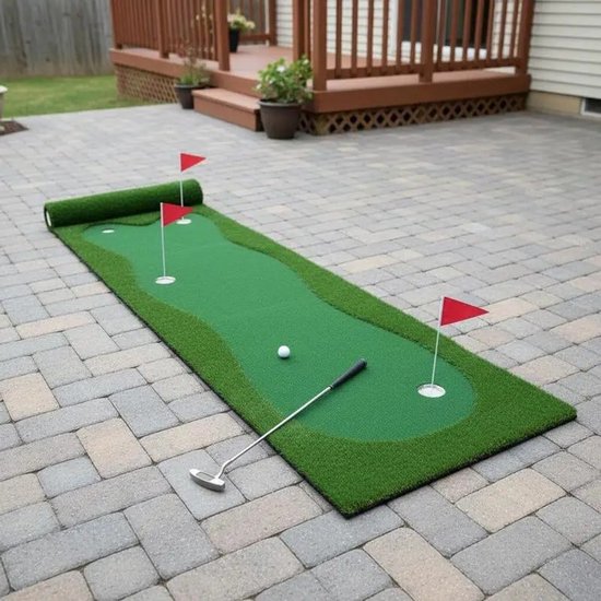 Solidchoice - Dailygoods Golf putting green met realistisch kunstgras - S