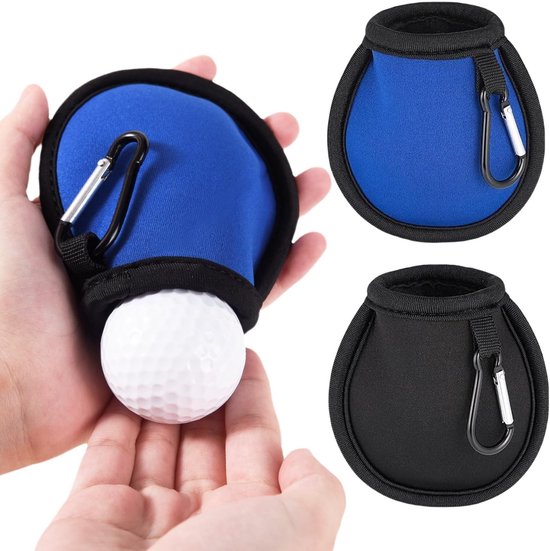 Solidchoice - Golf Ball Cleaning Bag Set van 2 met Clips en Waterdicht Ontwerp