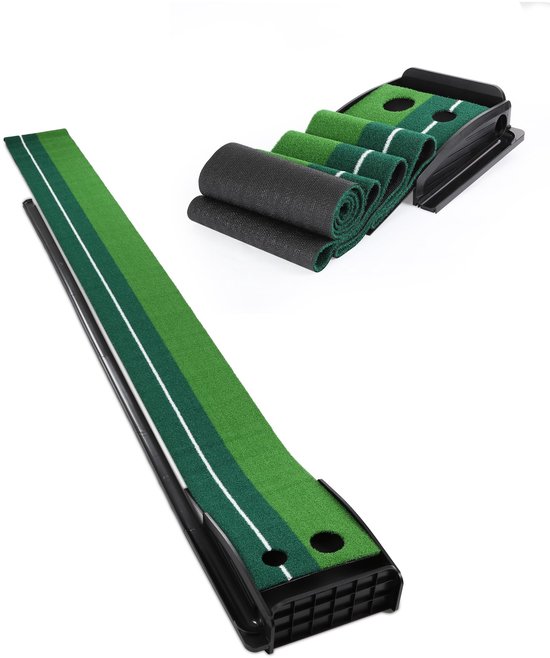 Solidchoice - Golf Putting Mat met Terugloop voor Thuistraining