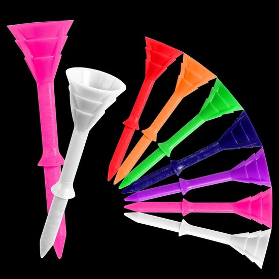 Solidchoice - Golf Tees Plastic 83mm Unbreakable Big Cup Set van 12/24 Stuks van Solidchoice