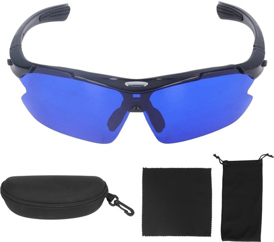 Solidchoice - Golfbal Vinder Zonnebril met Blauwe Lenzen