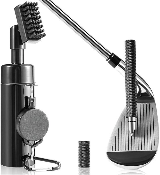 Solidchoice- Golfclubreinigerset - Cadeau voor mannen/papa - Golfaccessoires - Verjaardagscadeau - Grappige accessoires - Compleet set