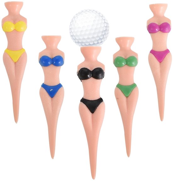 Solidchoice - Grappige Golf Tees voor Vrouwen (Set van 5)