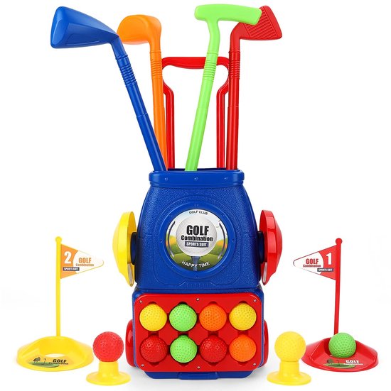 Solidchoice - Kindergolfset met Koffer en 6 Ballen voor Buiten Spel