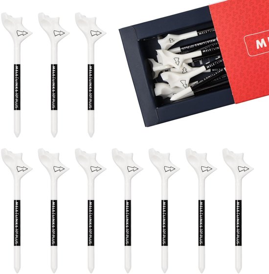 Solidchoice - Set van 10 Plastic Golf Tees van 83mm
