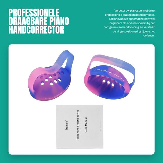 Solidchoice- Vingertrainer Professionele Handcorrector - Grip Trainer - Draagbaar - Ademend - Elastisch - Siliconenmateriaal