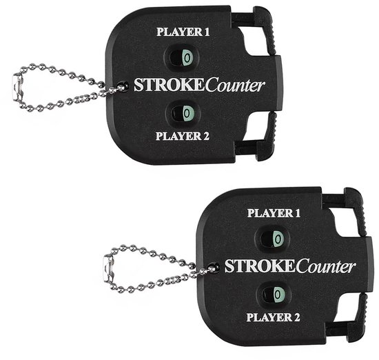 SolidKeus - Set van 2 Golf Counters met Klikfunctie, Compact en Draagbaar