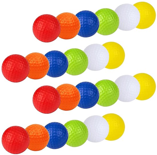 SolidKeus - Set van 24 Mini Golfballen voor Training en Vermaak