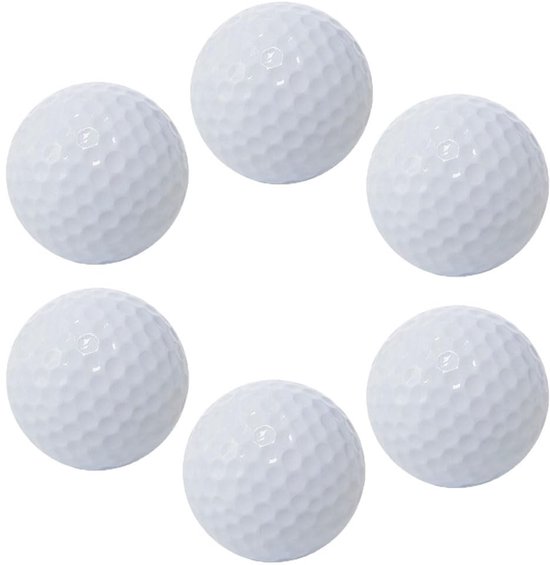 SolidKeus - Set van 6 Hoge Kwaliteit Golfballen voor Training van Solidkeus