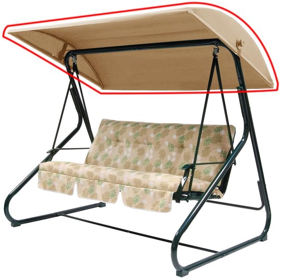SolidKeus - Vervangende Bovenkap voor Tuinswing (Beige)