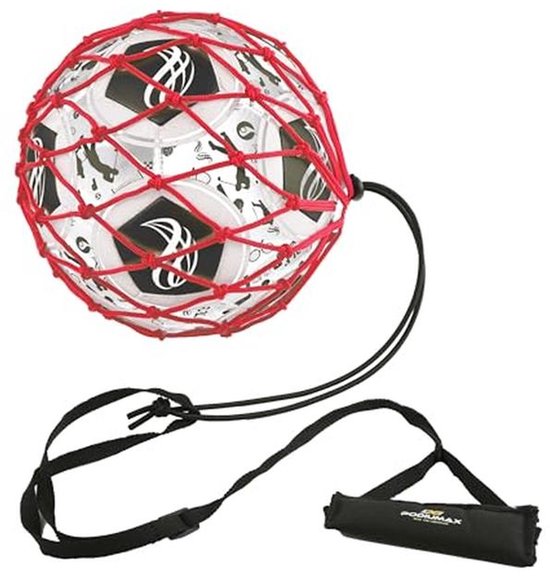 Solo Soccer Kick Trainer met Bungee Elastisch Net voor Voetbaltraining - Geschikt voor Ballen maat 3, 4, 5 van Merkloos