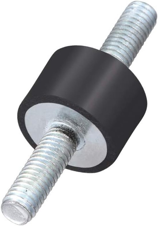sourcing map 4 stuks rubberen schokdempers, dubbele uiteinden, trillingsdempers met M5 x 15 mm bouten van sourcing-map