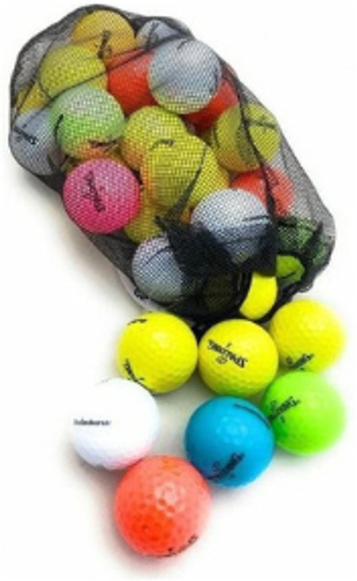 Spalding 36 Gekleurde Golfballen Assortiment van Merkloos