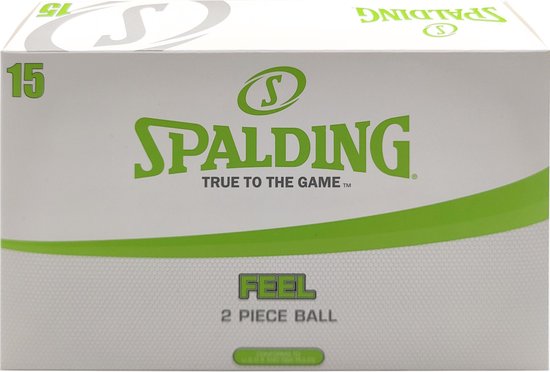 Spalding Feel Golfbal - Set van 15 Golfballen - Wit van Spalding