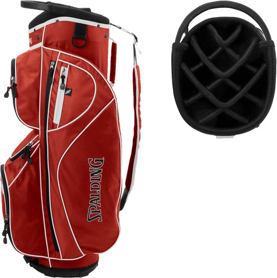 Spalding golftas cartbag rood SX35 van Merkloos