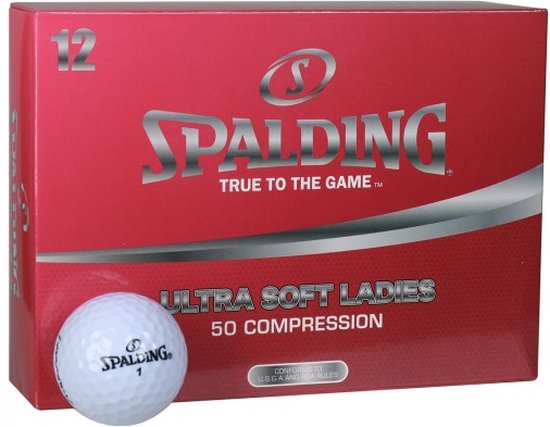 Spalding Ultra Soft Vrouwen Golf Ballen - Wit Dozijn 12 stuks van Spalding