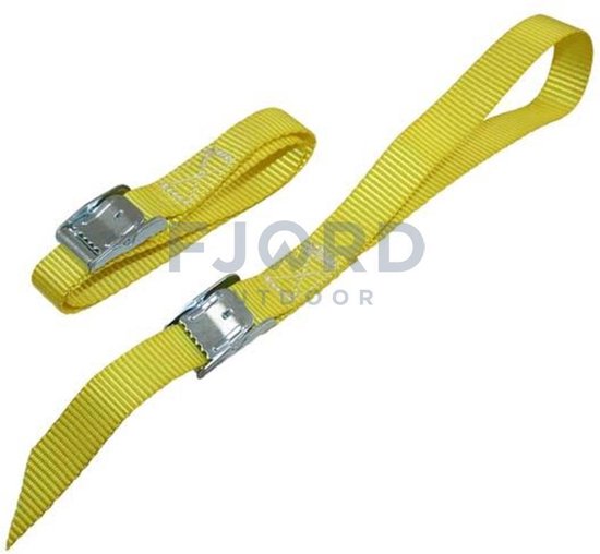 Spanband 150cm geel set a 2 stuks van Carpoint