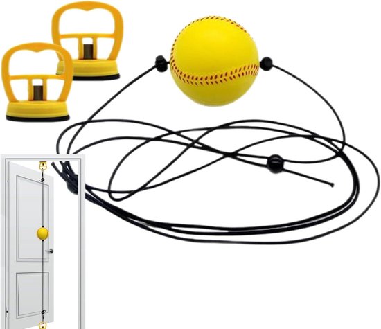 Speed Punching Ball - Hangtrainer Bal - Reflex Training - Montage Zonder Gereedschap - 13 cm Breed - Meerkleurig van speed